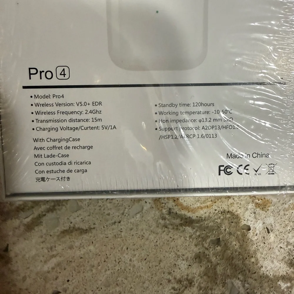 Pro 4 True Wireless Stereo Earbuds - White